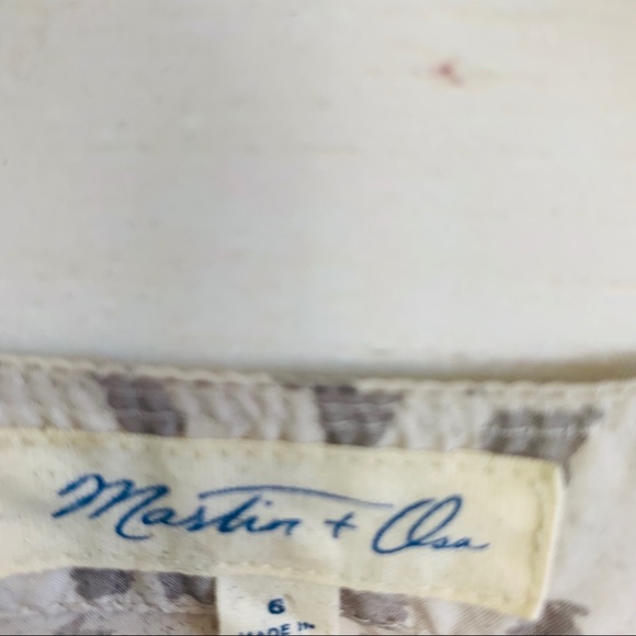 Martin + Osa gray flutter sleeve silk top … - Picture 3 of 7